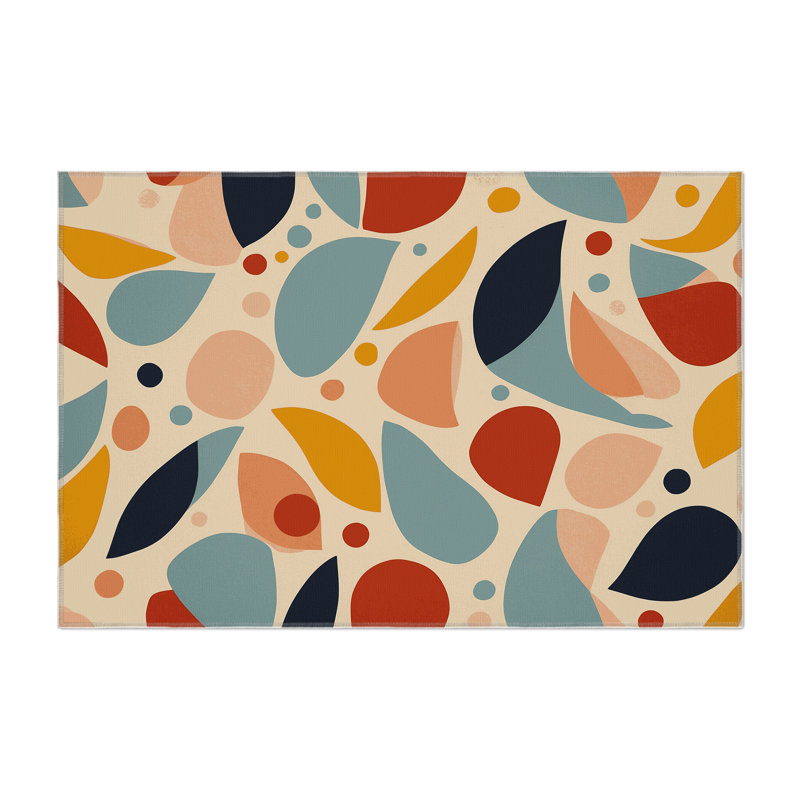Vibrant Sparkle Indoor And Outdoor Area Rug, Rectangle 1'6" x 2'6"