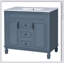 Meuble-lavabo 36 po avec lavabo supérieur, armoire de rangement moderne avec 2 portes à fermeture douce et 2 tiroirs, meuble-lavabo simple