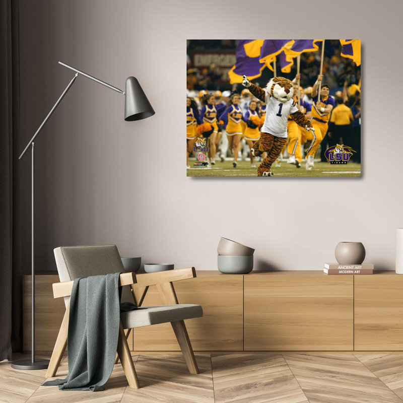 Louisiana State University, LSU, mascotte du tigre, H 19 po x l 24 po