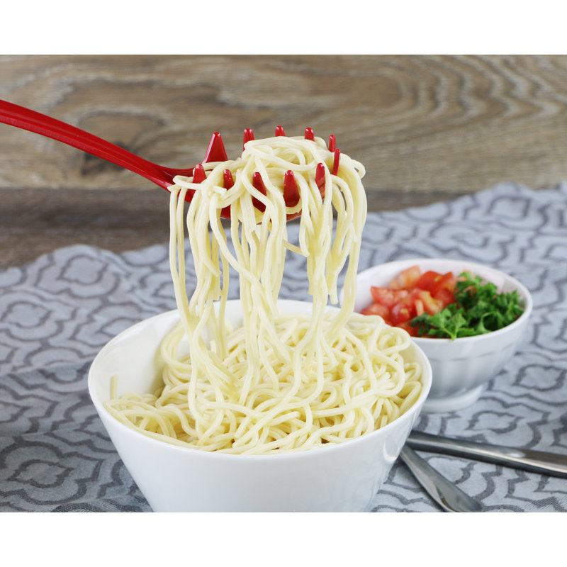 Reston Lloyd Melamine Cooking Spaghetti Fork, Red
