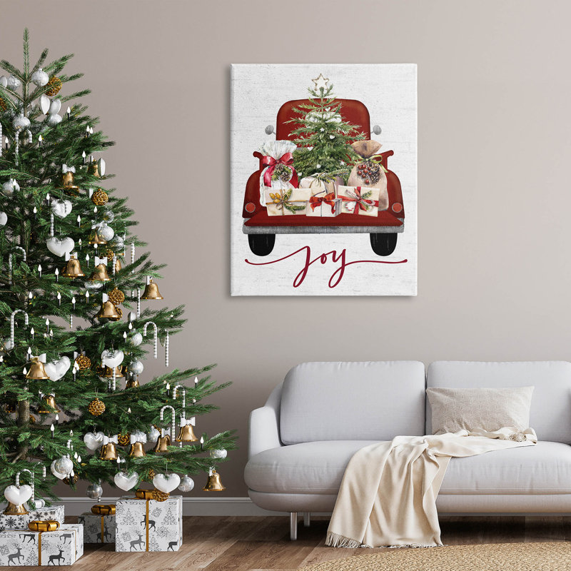 Art mural sur toile Joy Holiday, H 48 po x l 36 po x P 1,5 po