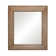 Vintner's Rustic Beveled Oak Bathroom Mirror