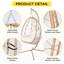 Chaise hamac suspendue et pliable en métal