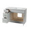Meuble-lavabo simple 40 po avec plateau en quartz Disar-122120486-122120484