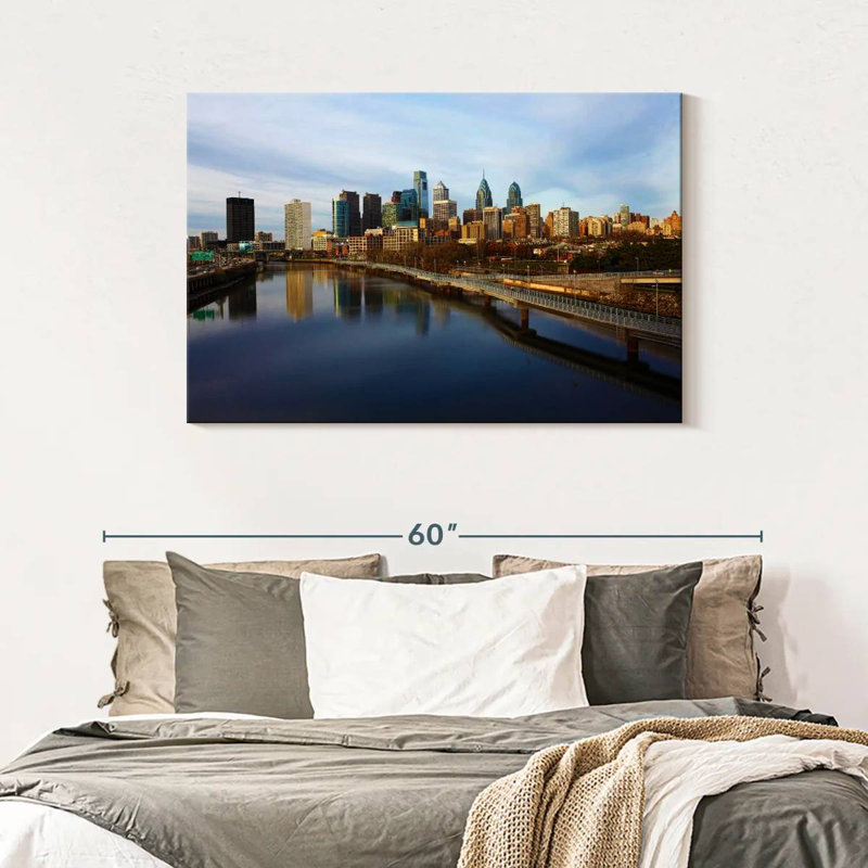 Paysage urbain de Sireci, Philadelphie, H 30 po x l 45 po