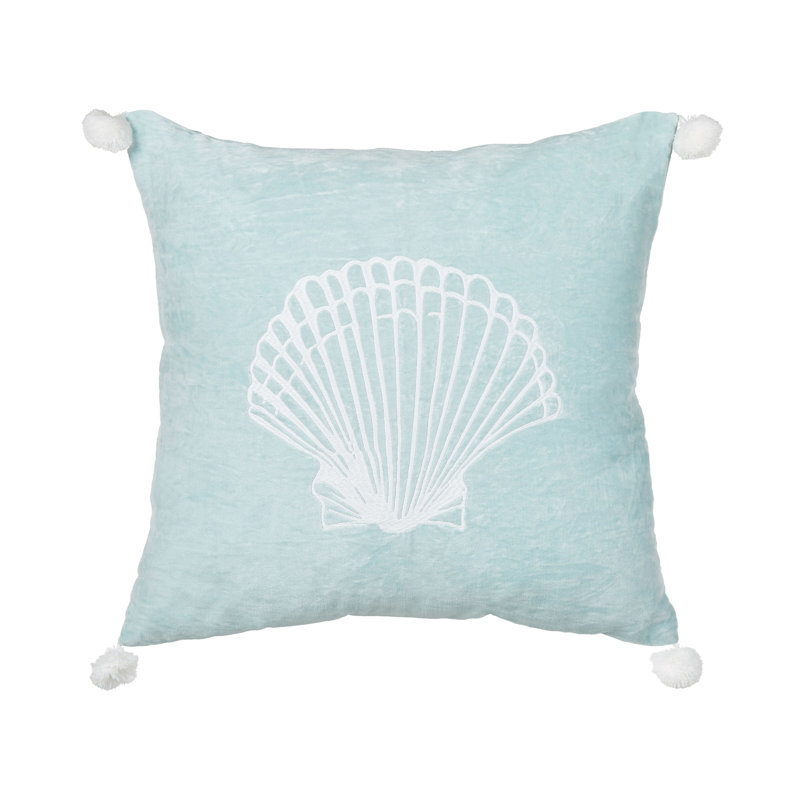 Castlethorpe Blue Square Cushion