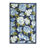 Floral Area Rug in Blue