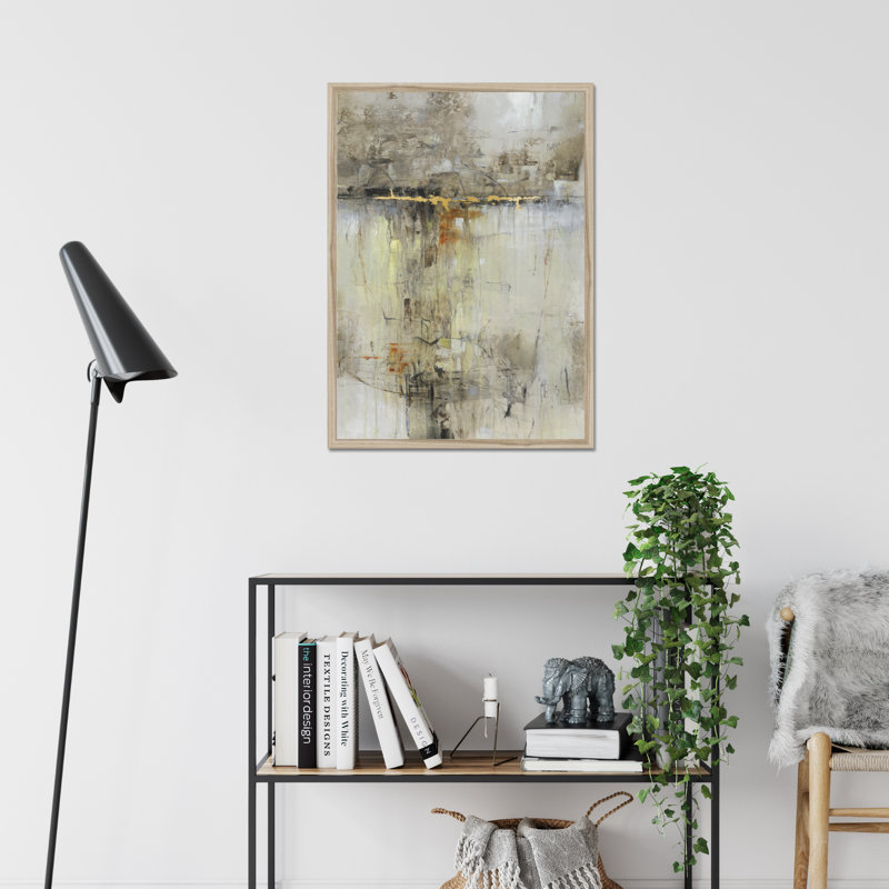 Cross Over II, 80cm H x 55cm W, Natural Wood Framed Paper Print