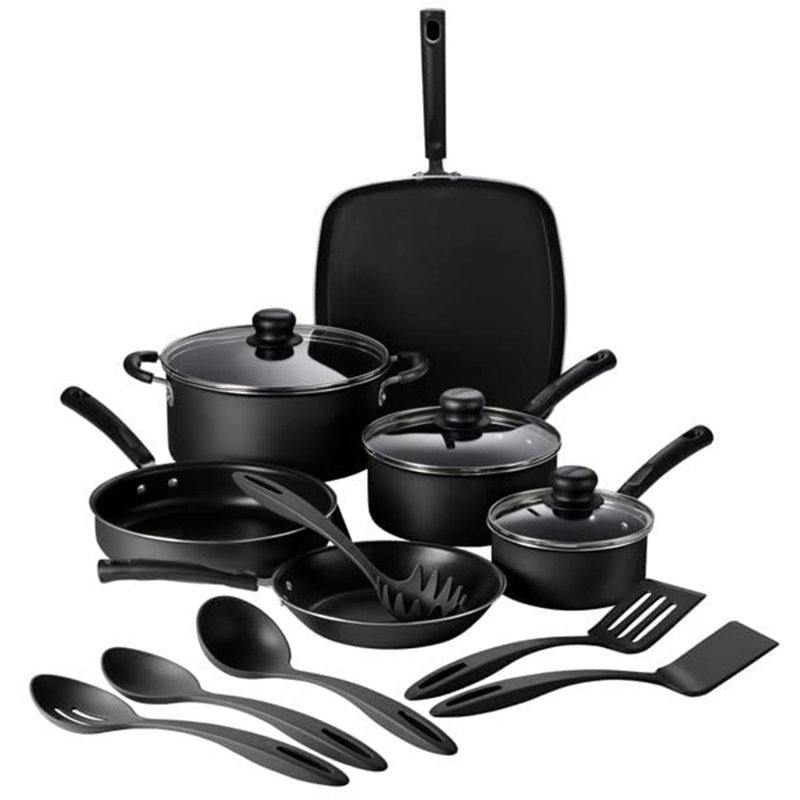 Ensemble de batterie de cuisine 15 pièces - aluminium, antiadhésif Star Max