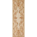 Savonnerie One-of-a-Kind 3' X 10' Hand Knotted Area Rug