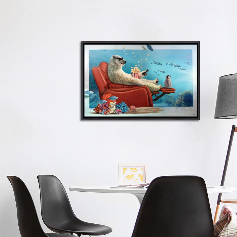 Wall Art Print - Framed Canvas, Distressed Black, 26" H x 40" W, Framed Print without Mat