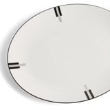 Vera Wang Luxe Graphite 13in Oval Platter