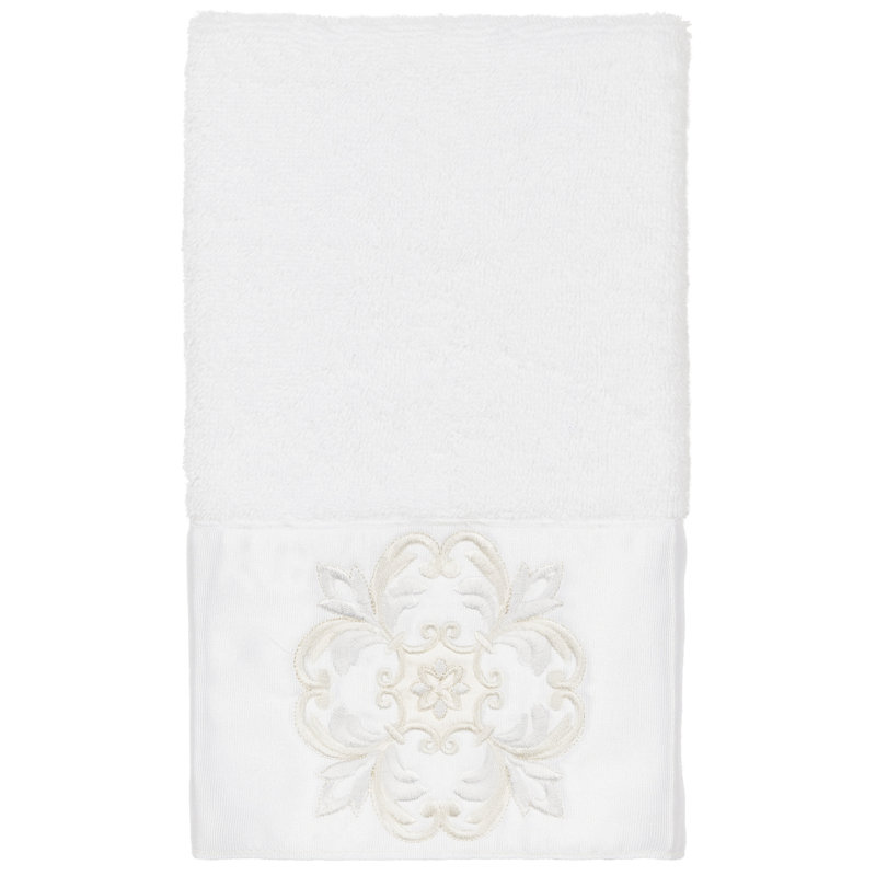 ALYSSA Midweight Hand Towel, White