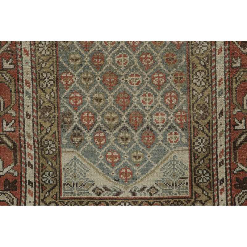 Antique One-of-a-Kind 3'7" X 4'9" Hand Knotted Area Rug