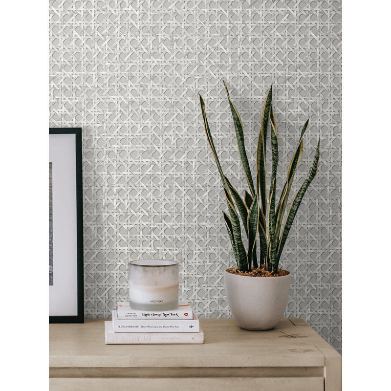 Rouleau de papier peint L 2,25 pi x l 27 po Alisson, Gris port
