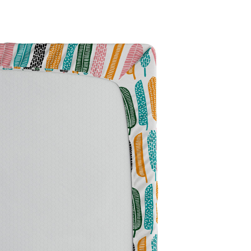 Microfiber Floral Fitted Sheet, Queen Fitted Sheet