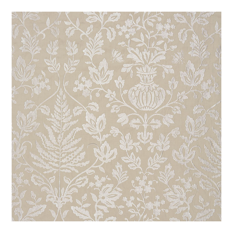 Oriana Shalimar Embroidery Fabric, Sand