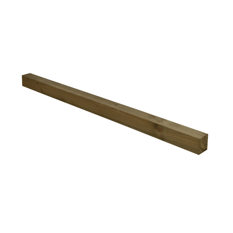 Forest Garden Wood Line Post for Posts, 180cm H x 10cm W x 10cm D