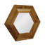 Miroir d'appoint 19 "Natural Hexagon
