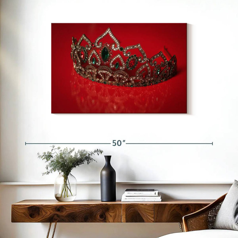 Couronne de princesse élégante Kerner, H 24 po x l 36 po