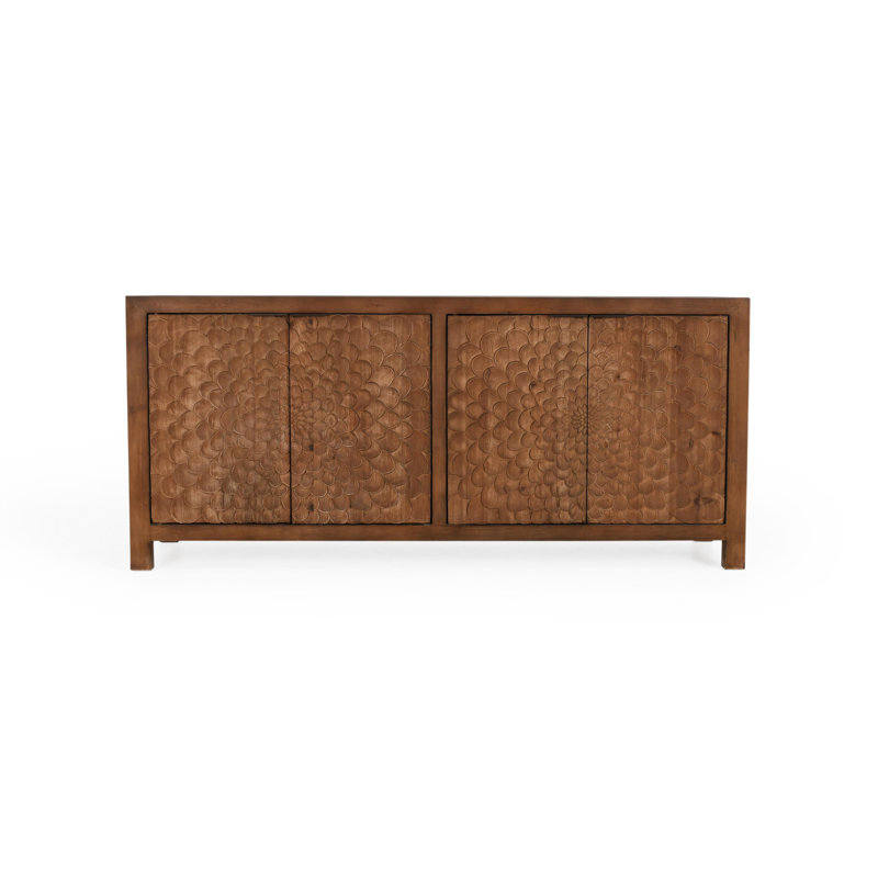 Astrid 174'' Solid Wood Sideboard, Brown