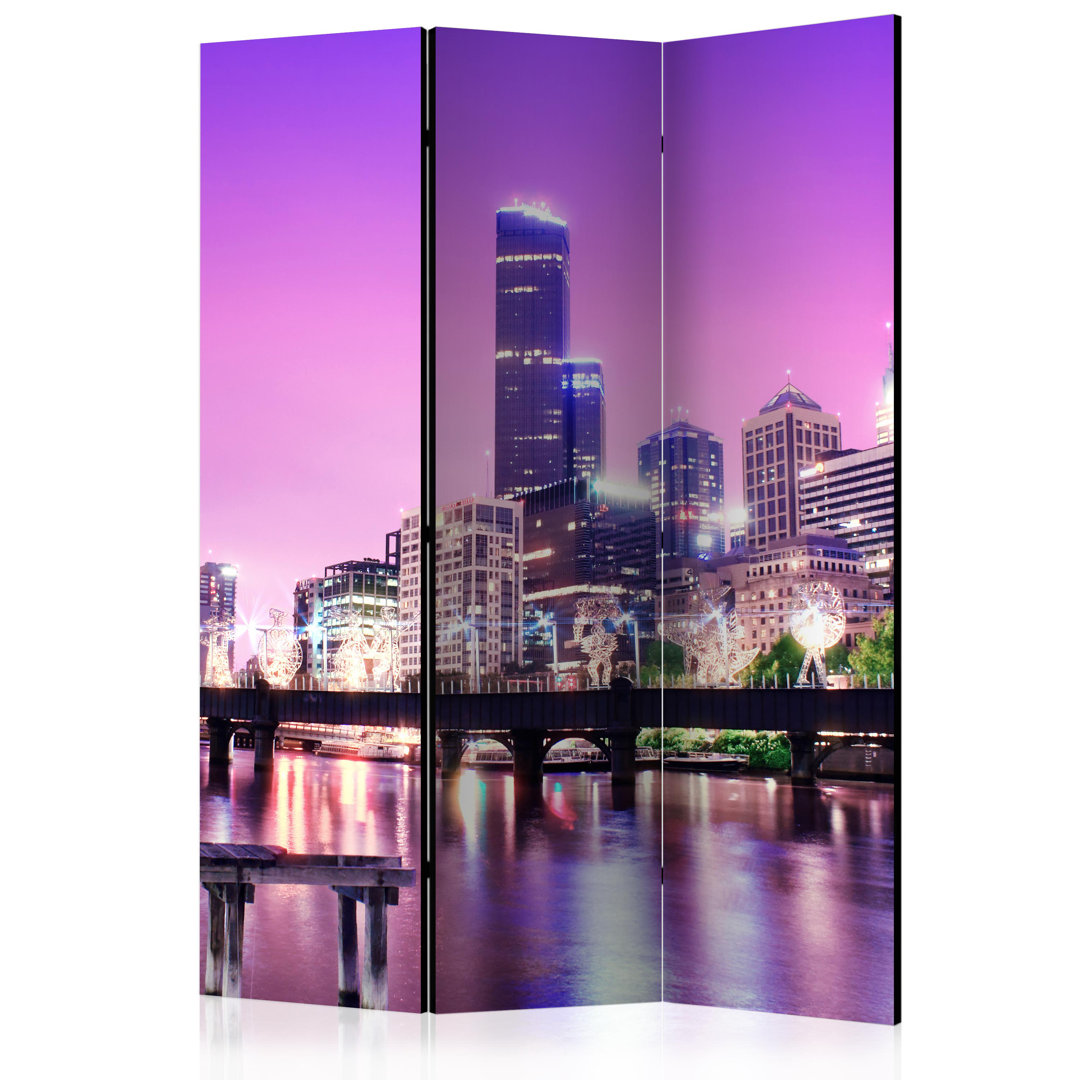 Paravent Purple Melbourne mit 3 Paneelen