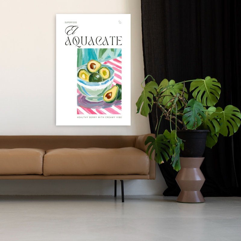 «Vibrant Avocado Bowl», art floral coloré, H 48 po x l 32 po