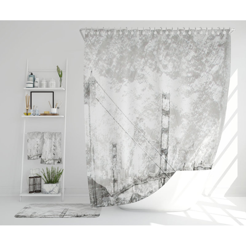 Niyla Polyester Shower Curtain Set