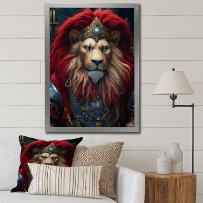 " Majestic Lion Portrait Ancient King I "