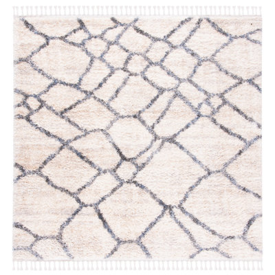Triplett Fringe Shag Performance Abstract Rug