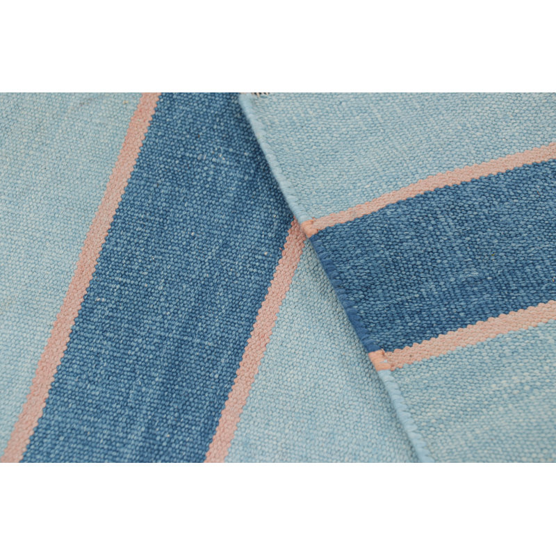 Kilim & Flatwave Cotton Geometric Area Rug, Rectangle 9' x 9'6"