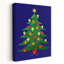 Julgran Christmas Tree Abstract Contemporary Pine Tree Landscape Wall Art Print 1 Piece Wrapped Canvas Wall Art-856526504
