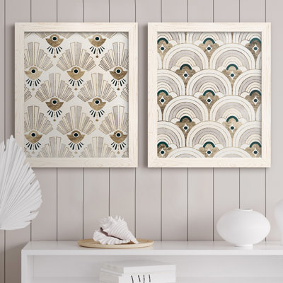 " Deco Patterning III " 2 - Pieces Painting Print