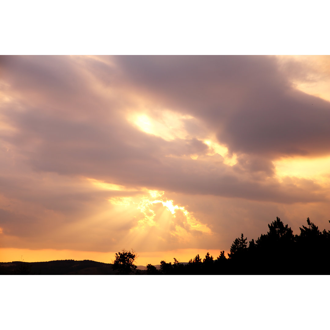 Sonnenuntergang von Aydinmutlu - Kunstdrucke auf Leinwand ohne Rahmen