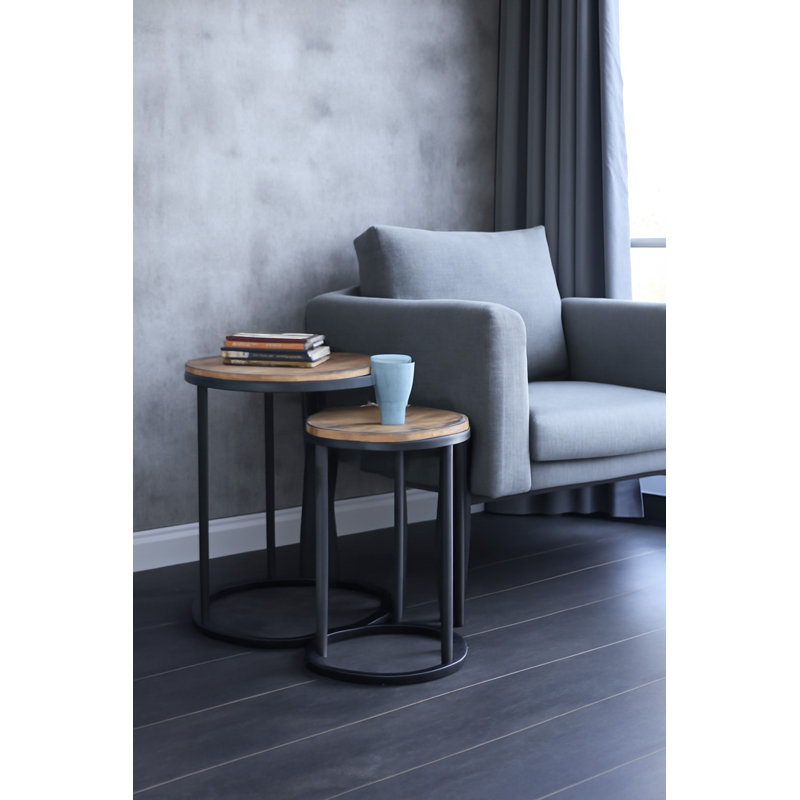 Donna Frame Nesting Tables, Vintage/Black