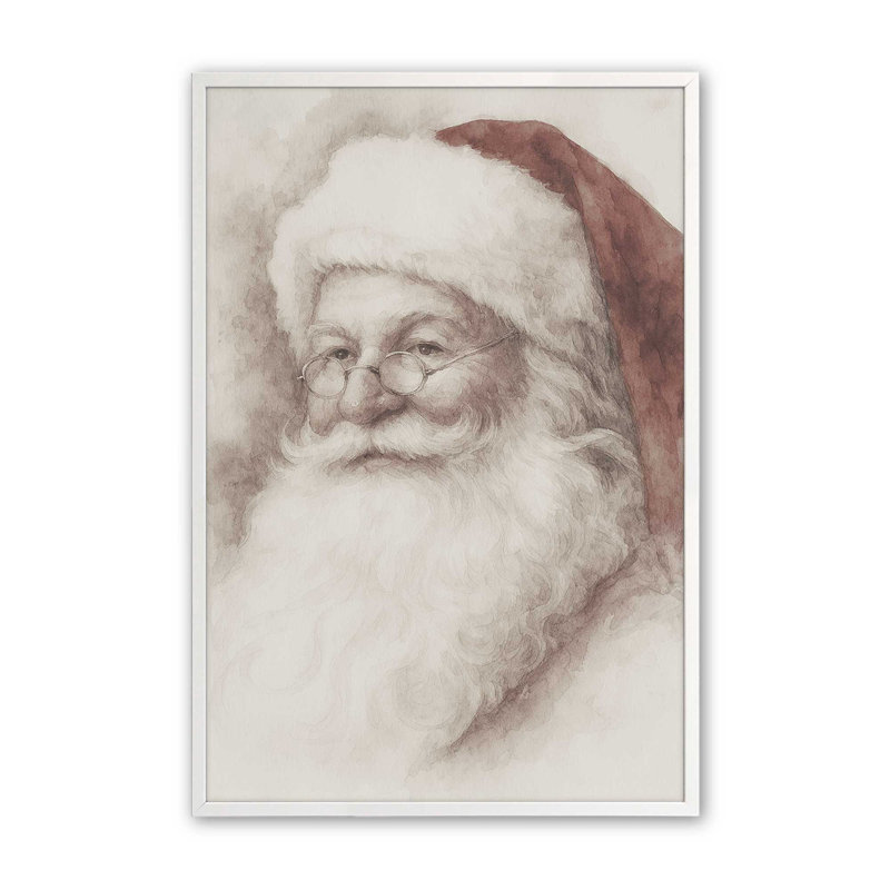 Reproduction d'art classique de Noël, 16 po x 20 po, Blanc opaque