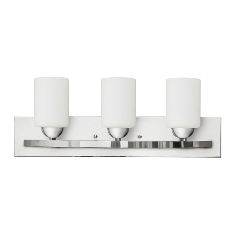 Éclairage pour salle de bain 3 lumières Jurgens, Chrome