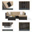 Ensemble de conversation modulaire 5 pièces-2143358581