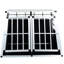 Chenil de transport noir en aluminium pour animal de compagnie