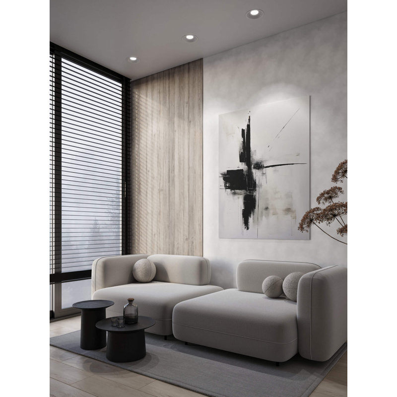 Moda 4 pouces modulaire 5 CCT régressé vers le bas en blanc avec garniture blanche, Blanc / blanc