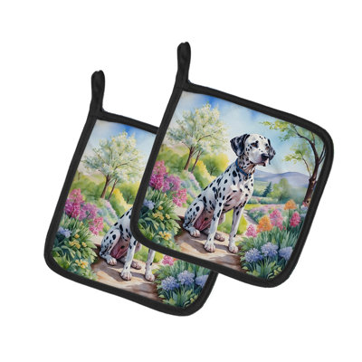 Caroline's Treasures Floral Polyester Potholder Set