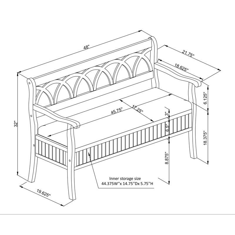 Sand & Stable Filton Upholstered Storage Bench & Reviews | Wayfair