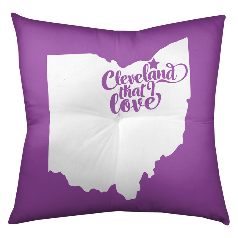 Coussin de plancher touffeté, 26 po x 26 po, Violet, Cleveland