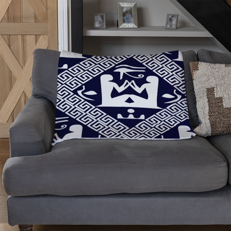Pugliese Quilted Throw Blanket, Navy