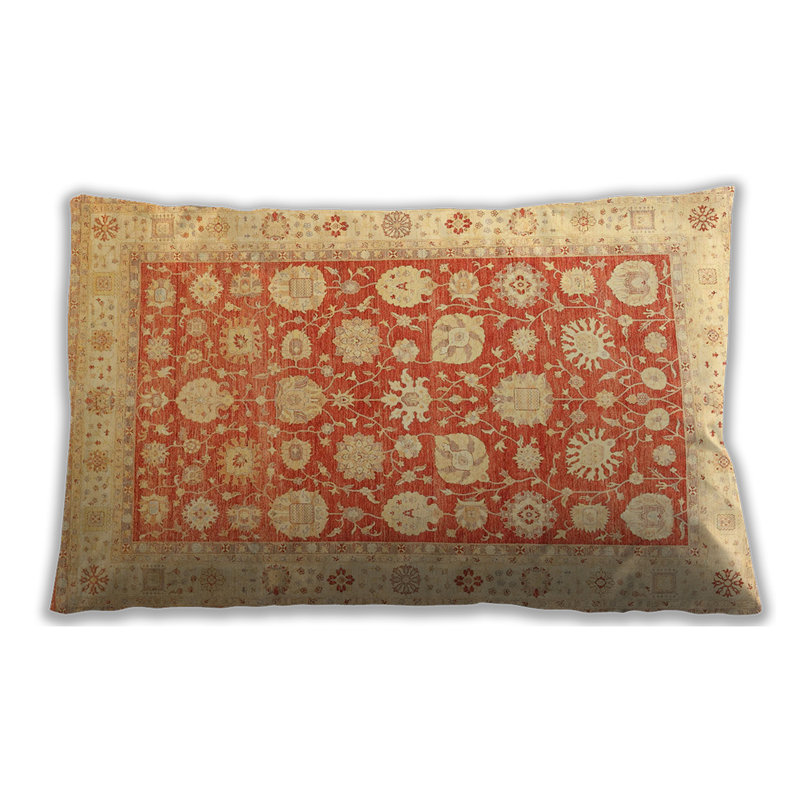 Floral Throw Pillow, Microsuede