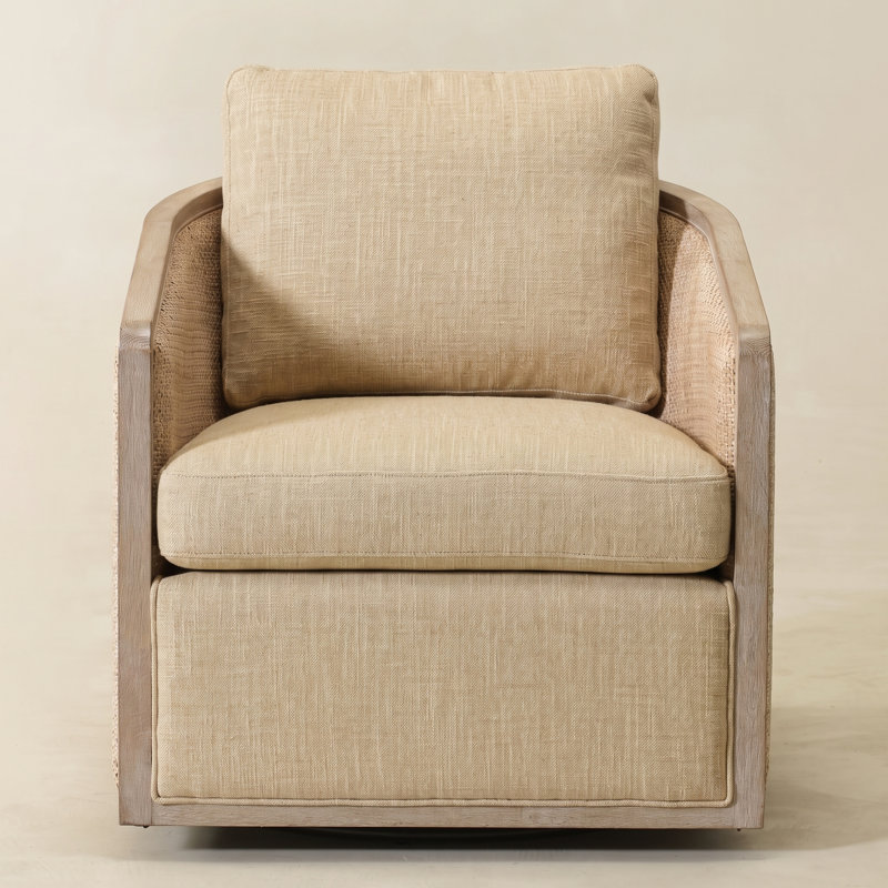 Chaise pivotante en bois de lin massif