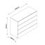 Privilegio 108cm W 4 - Drawer Chest of Drawers