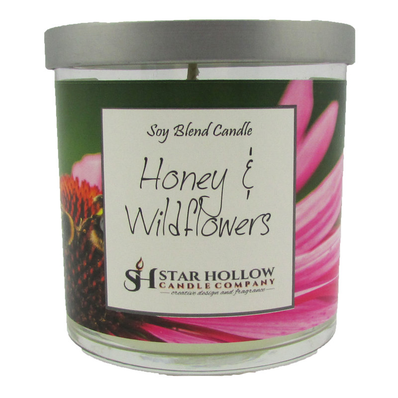 Bougie pour pot de wildflowers et de miel, H 3,25 po x l 2,75 po x p 2,75 po