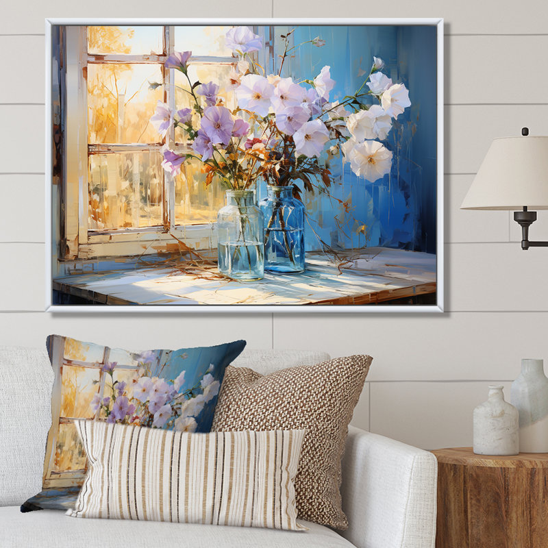 Décoration murale Morning Glory Farmhouse, H 16 po x l 32 po x P 1 po, Cadre naturel flottant