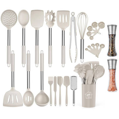  Stainless steel kitchen utensil set, 28 pcs kitchen